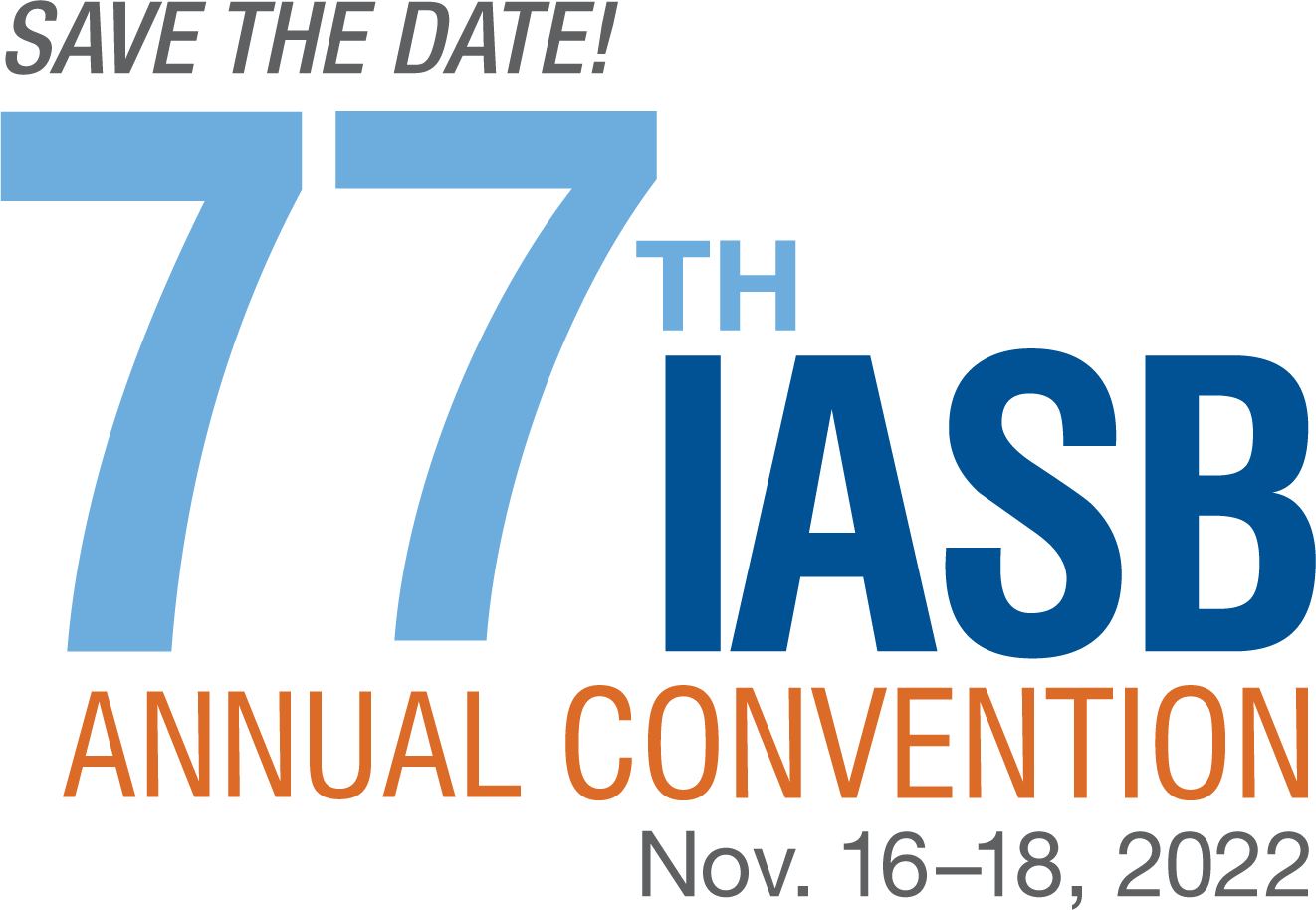 Save the date for our 77th IASB Annual Convention!
